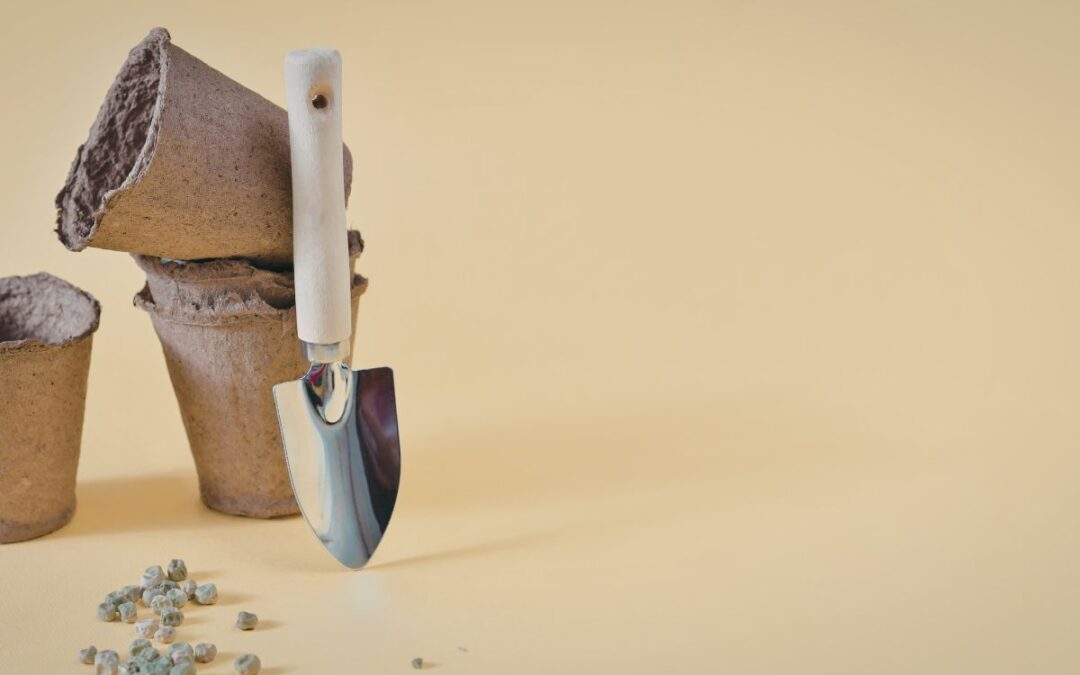 seed containers and trowl